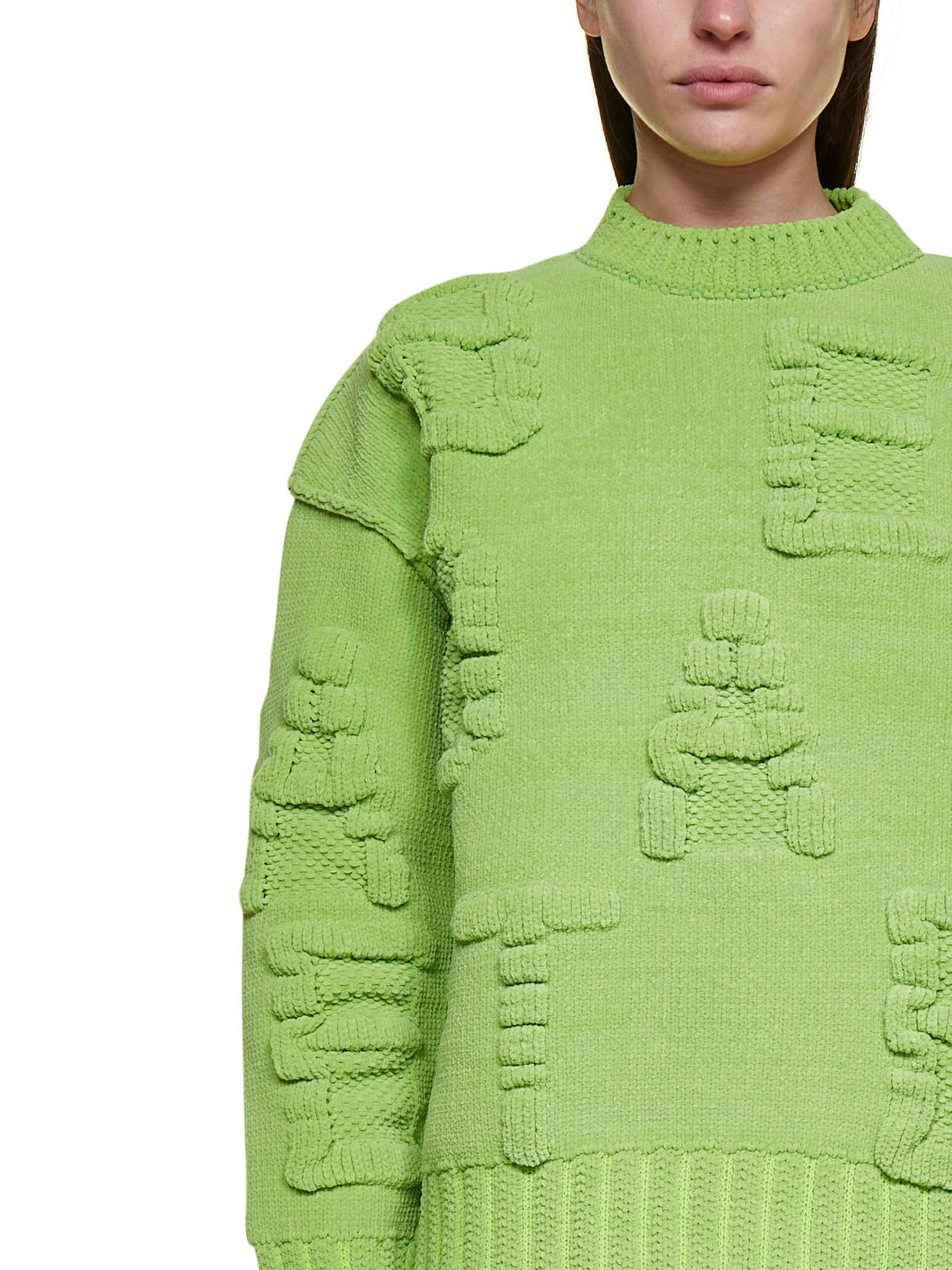 Bottega Veneta 알파벳 모티프 골지 니트 스웨터 149 Bottega Veneta 알파벳 모티프 골지 니트 스웨터