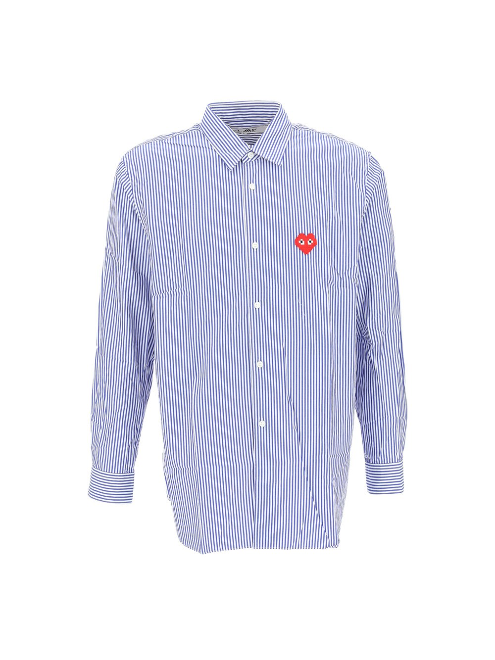 Comme des Garçons Play 標誌刺繡條紋襯衫