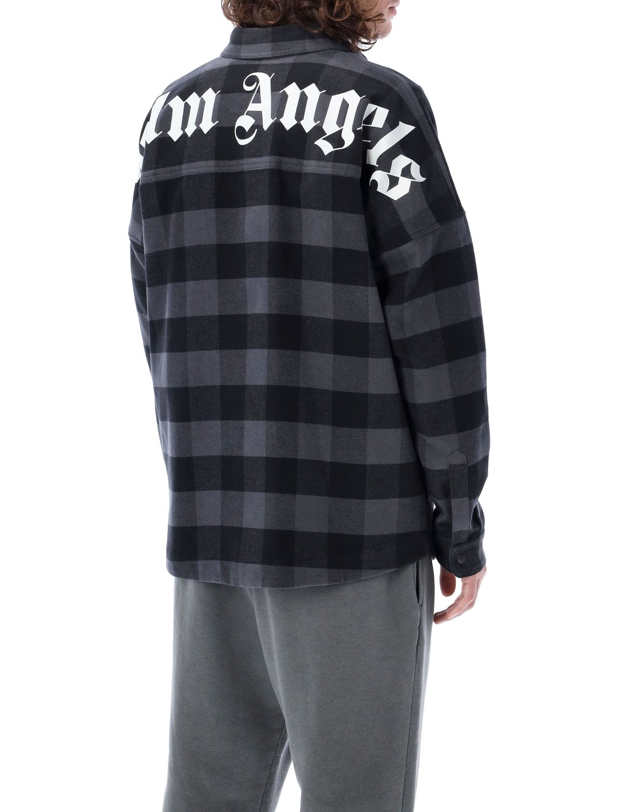 Palm Angels Checked Button-Up Shirt
