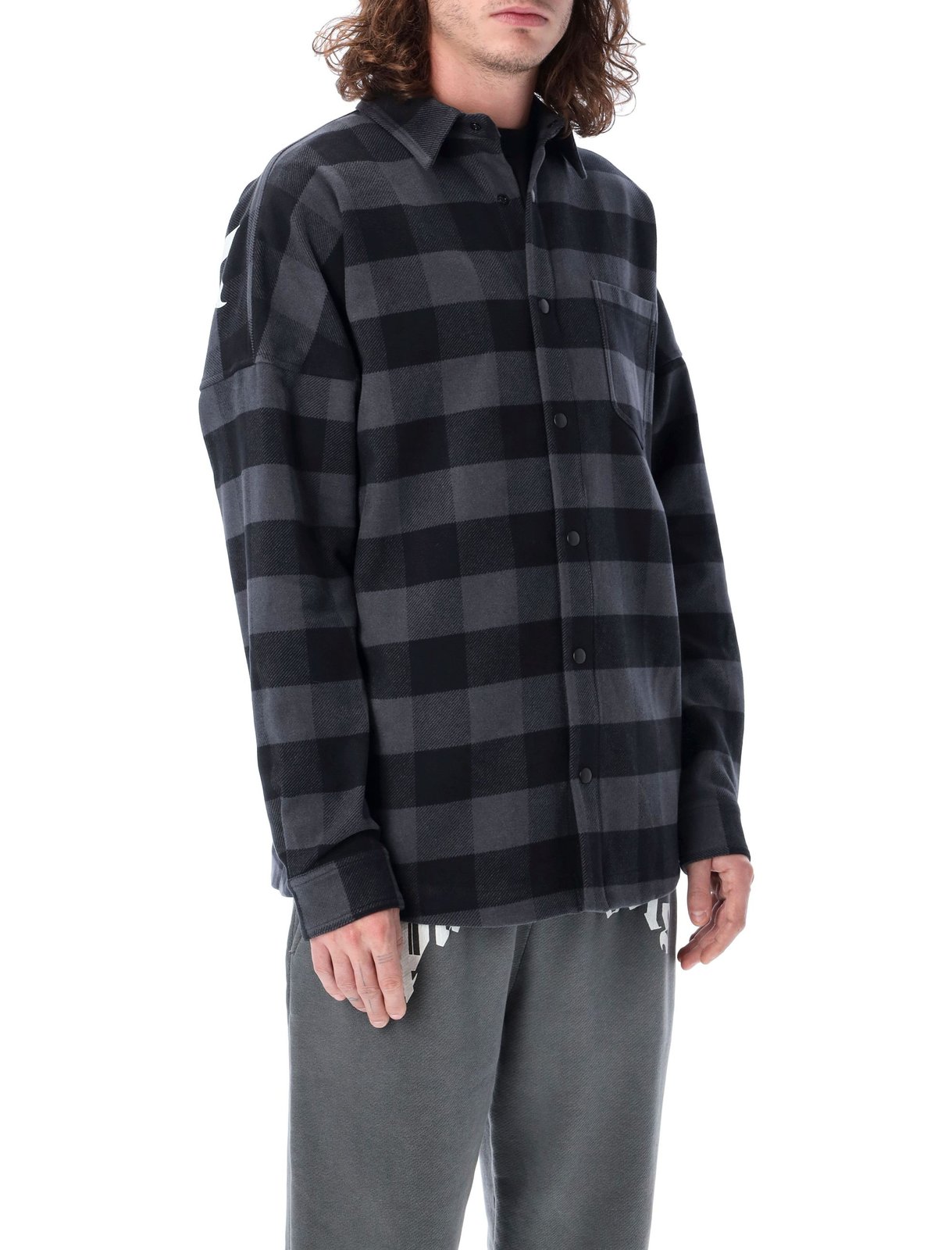 Palm Angels Checked Button-Up Shirt