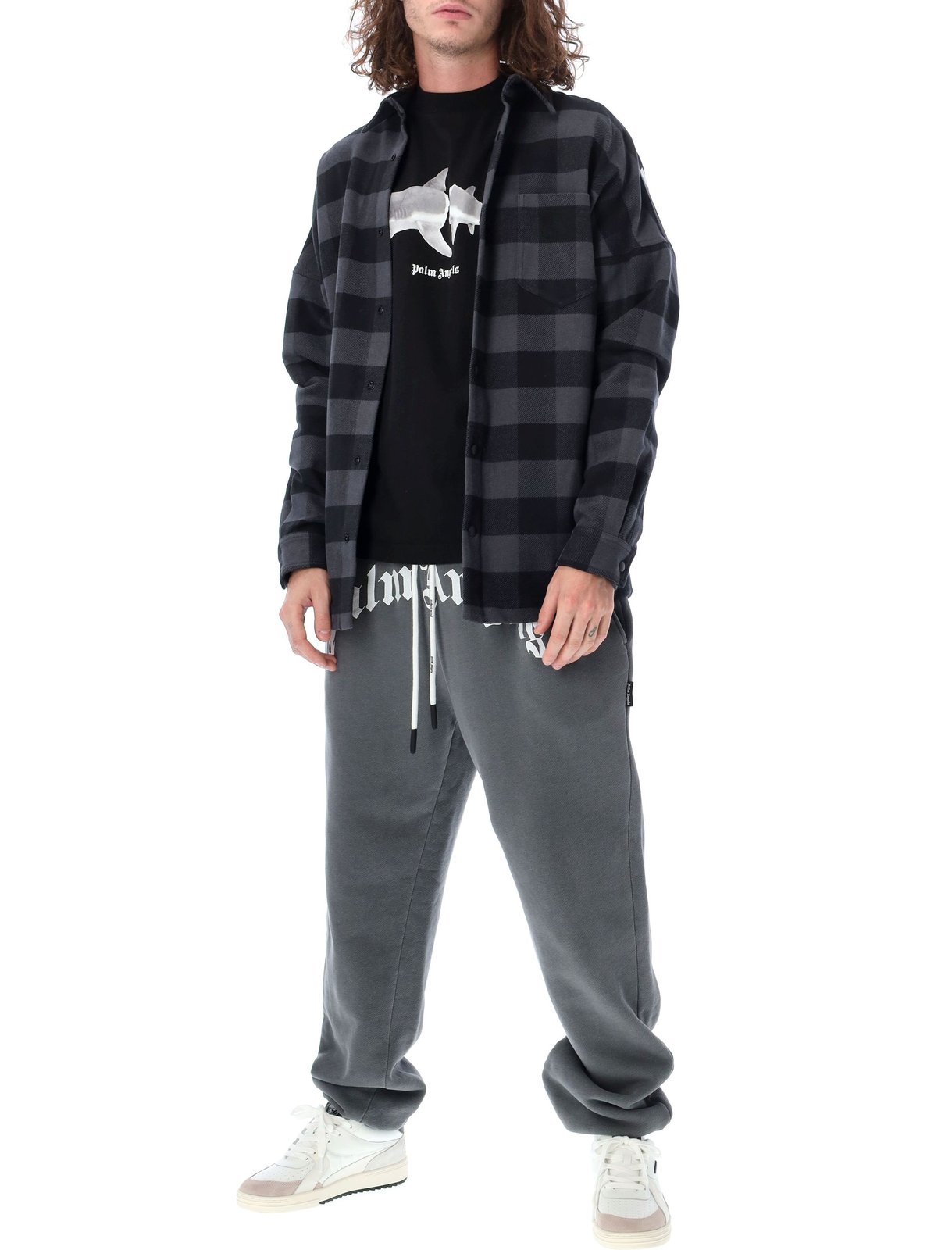 Palm Angels Checked Button-Up Shirt