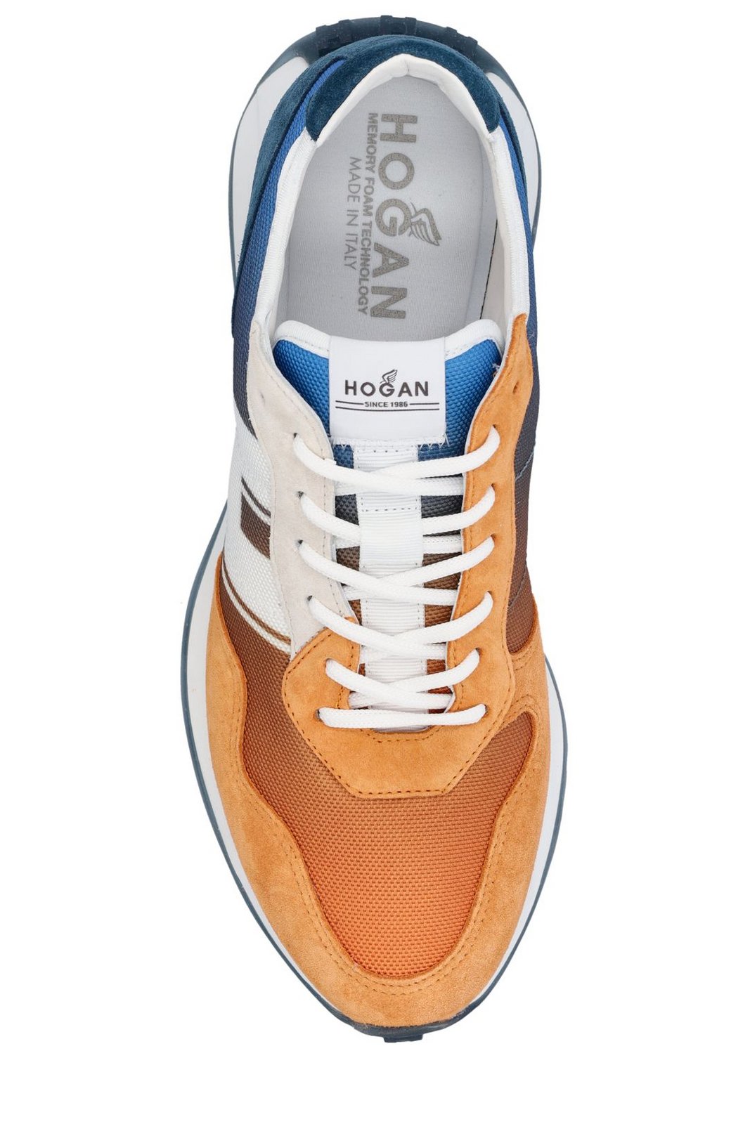 Hogan Round Toe Panelled Sneakers