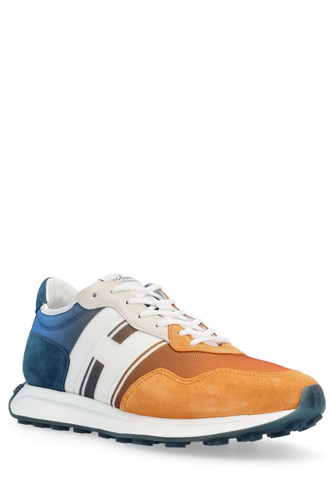 Hogan Round Toe Panelled Sneakers