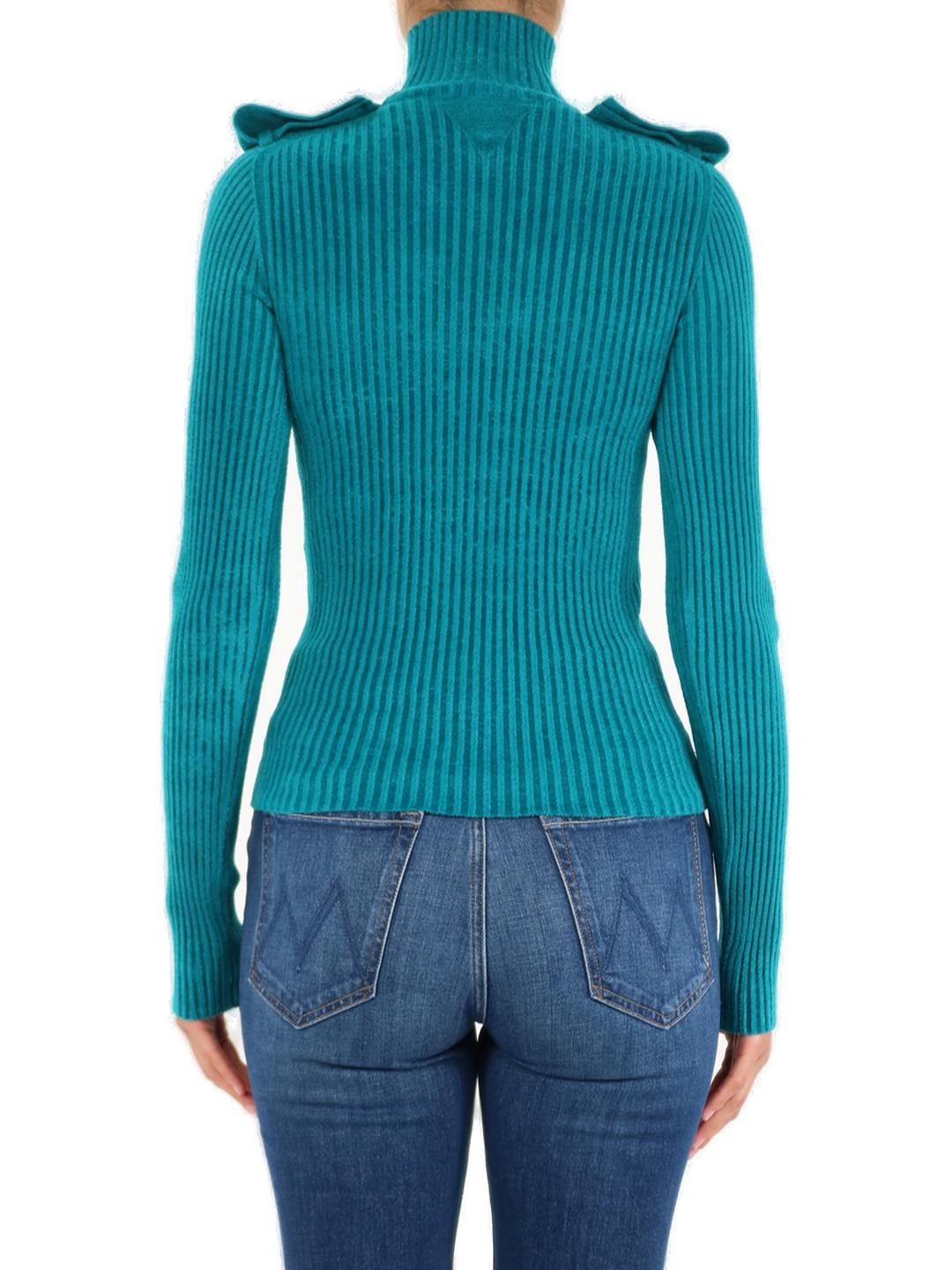 Bottega Veneta リブニット カットアウト ジャンパー 118 Bottega Veneta リブニット カットアウト ジャンパー