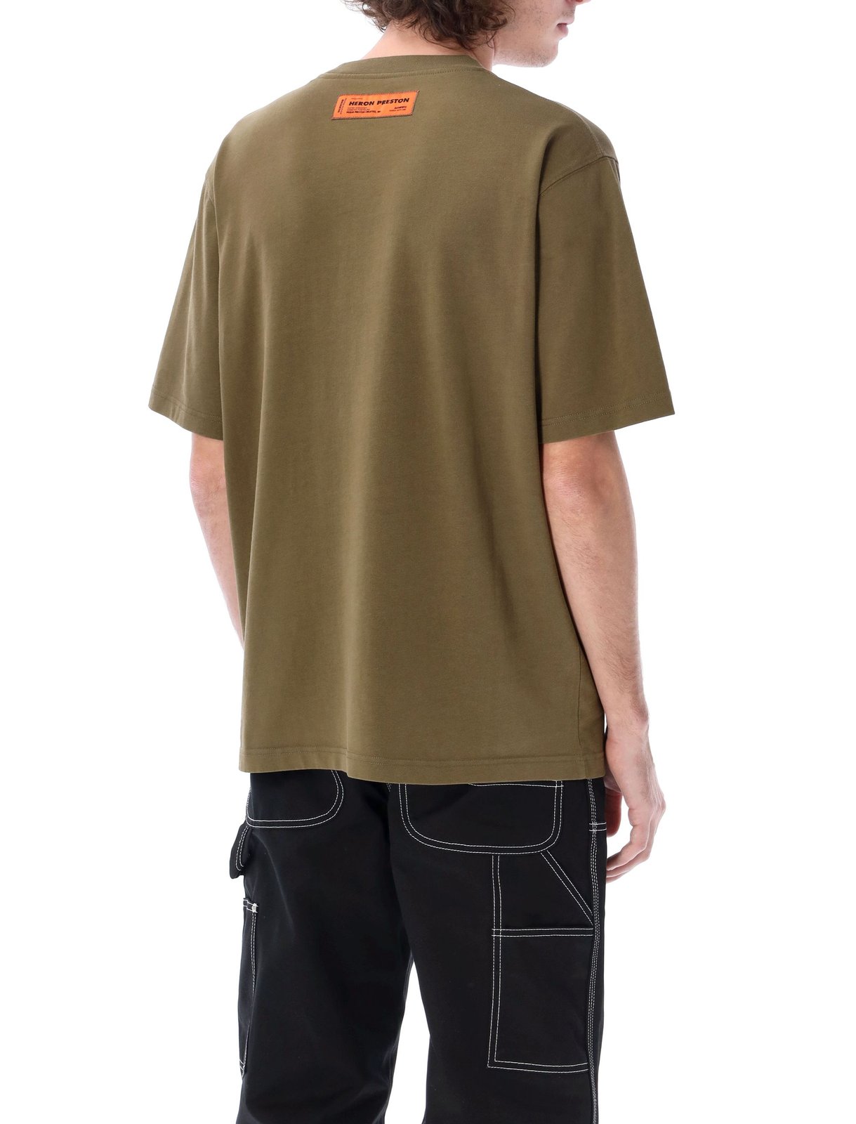 Heron Preston Logo Embroidered Crewneck T-Shirt