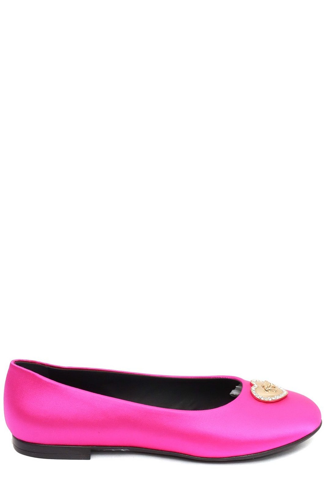 Versace キッズ メドゥーサ ヘッド プラーク バレリーナ シューズ