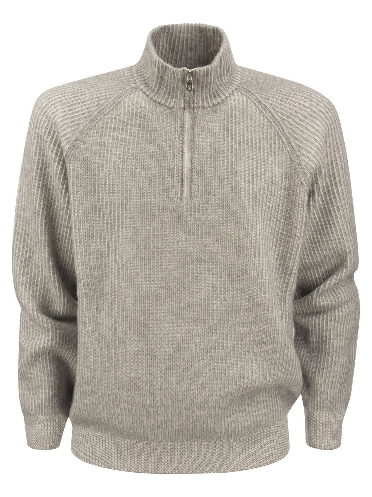 Brunello Cucinelli Half-Zipped Knitted Jumper