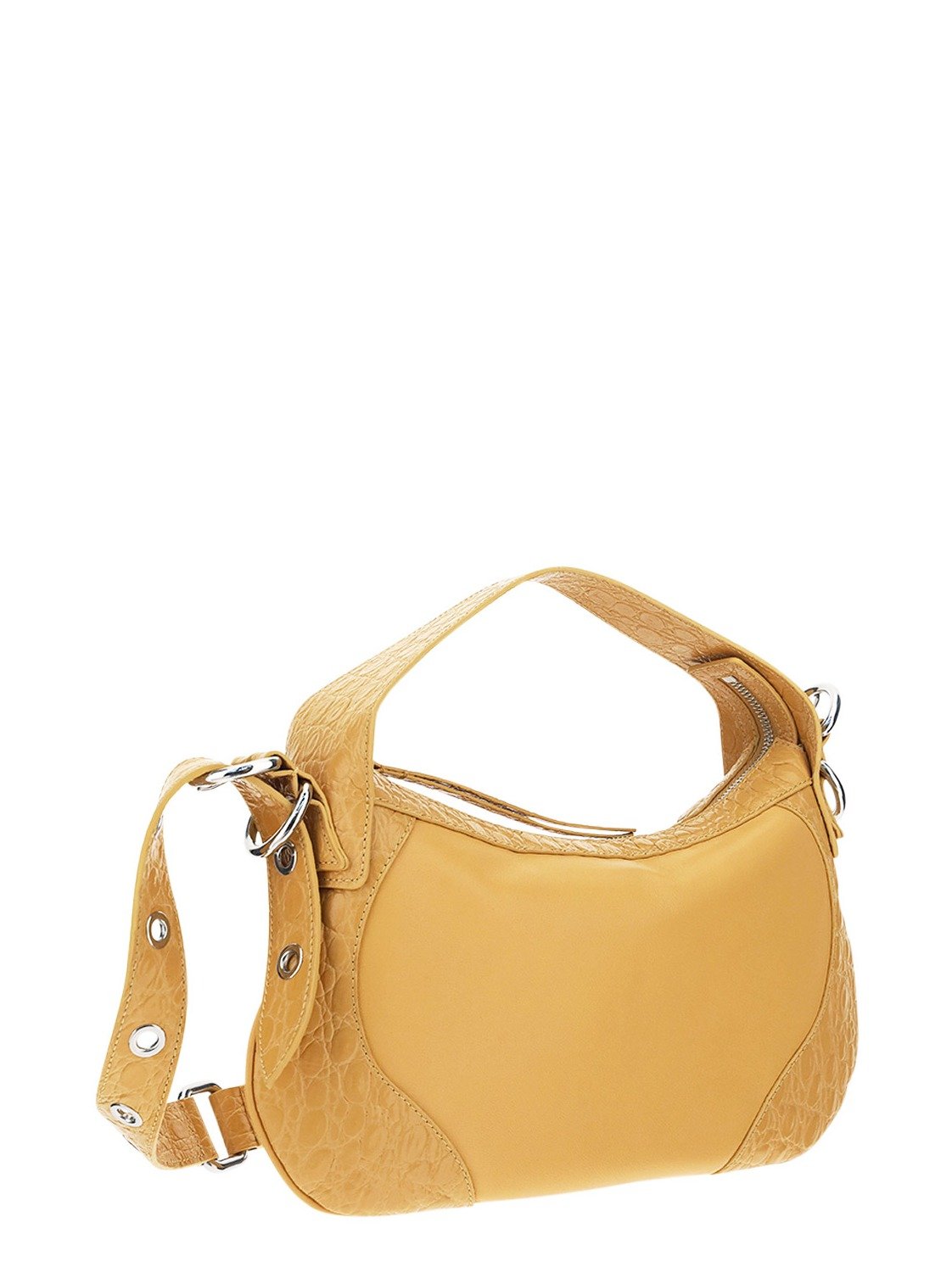 By Far Yana Croco Shoulder Bag