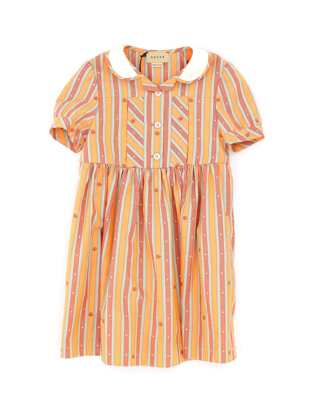 Gucci Kids Striped Oxford Dress