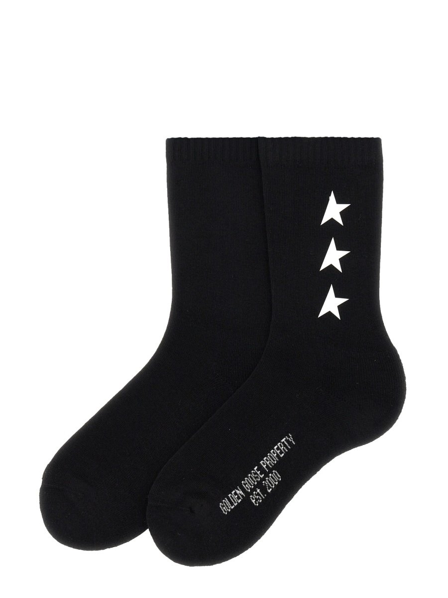Golden Goose Deluxe Brand Star Print Crew Socks