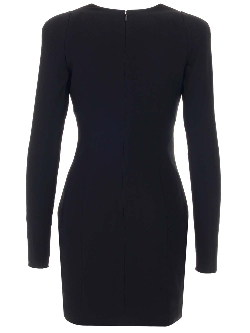 Versace Corset-Effect V-Neck Cocktail Dress