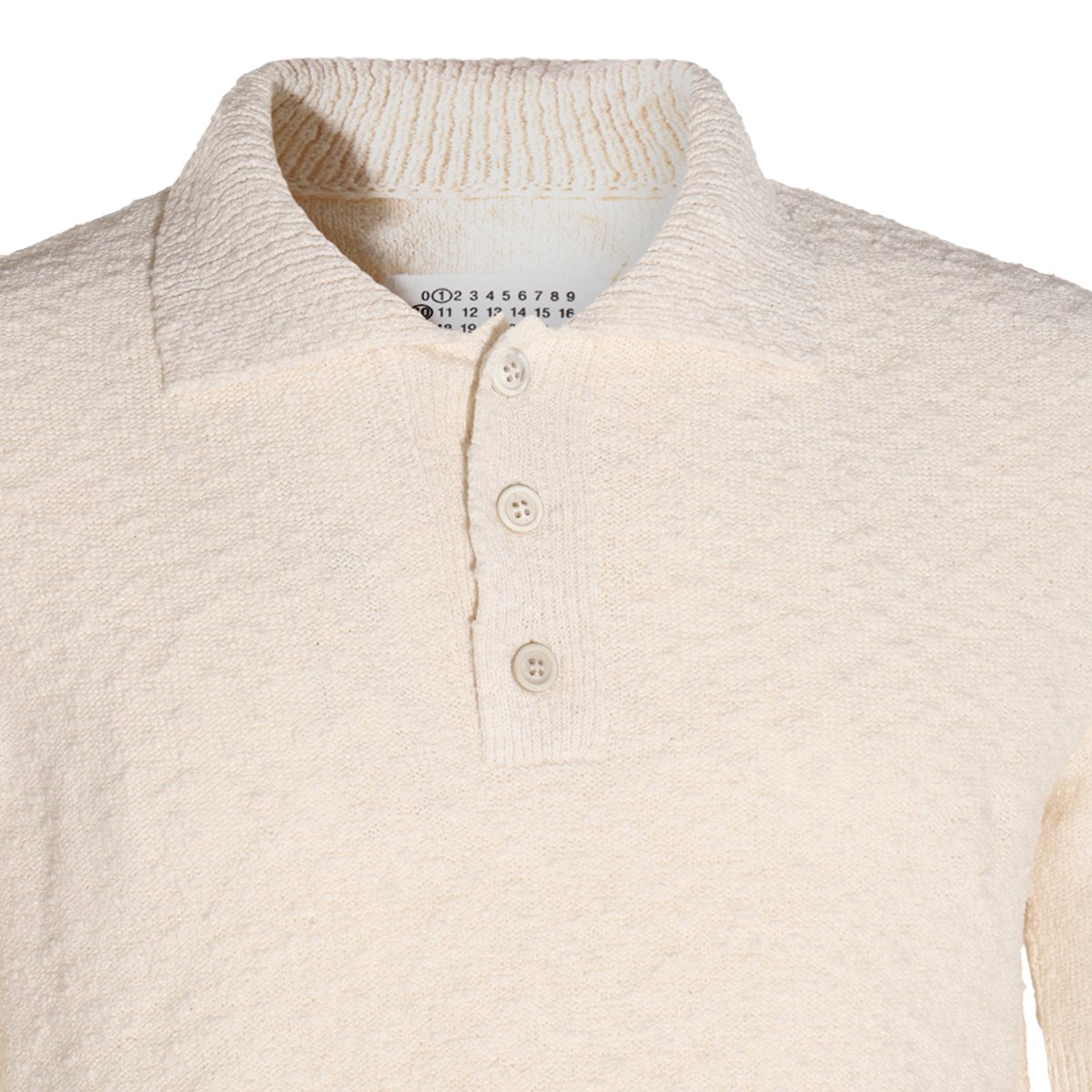 Maison Margiela Short-Sleeved Knitted Polo-Shirt