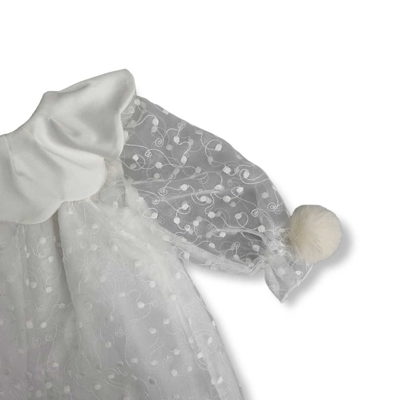 La Stupenderia Ruffled Detailed Long-Sleeved Dress