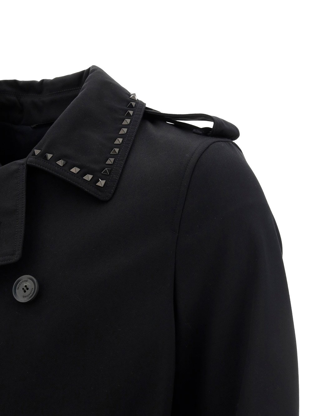 Valentino Double-Breasted Long-Sleeved Coat