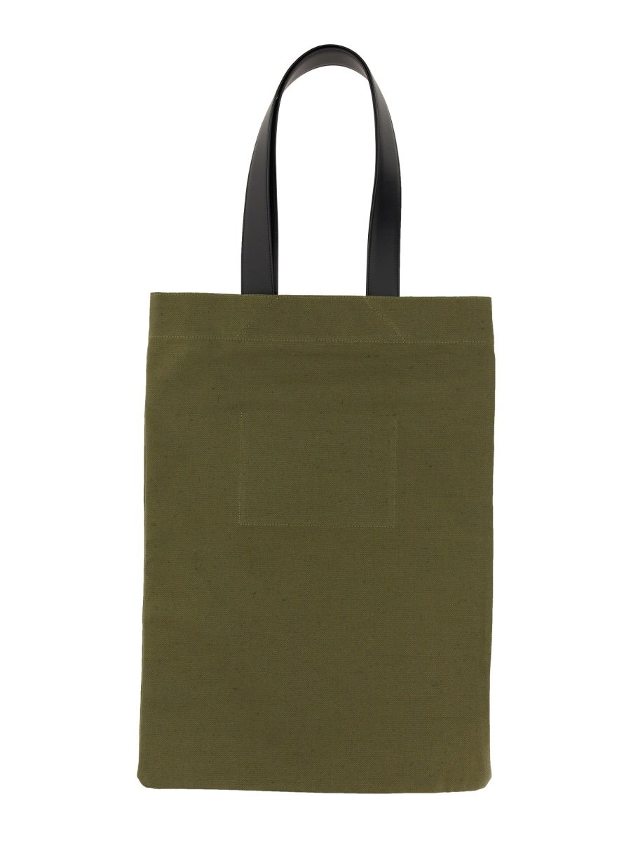 Jil Sander Logo Printed Tote Bag