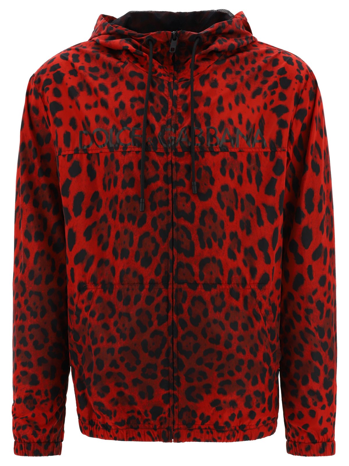 Dolce & Gabbana Leopard Printed Hooded Jacket