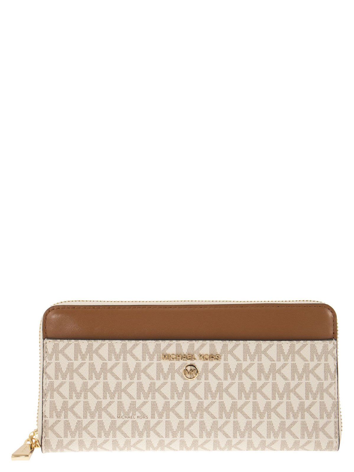 Michael Michael Kors Logo Plaque Zipped Wallet