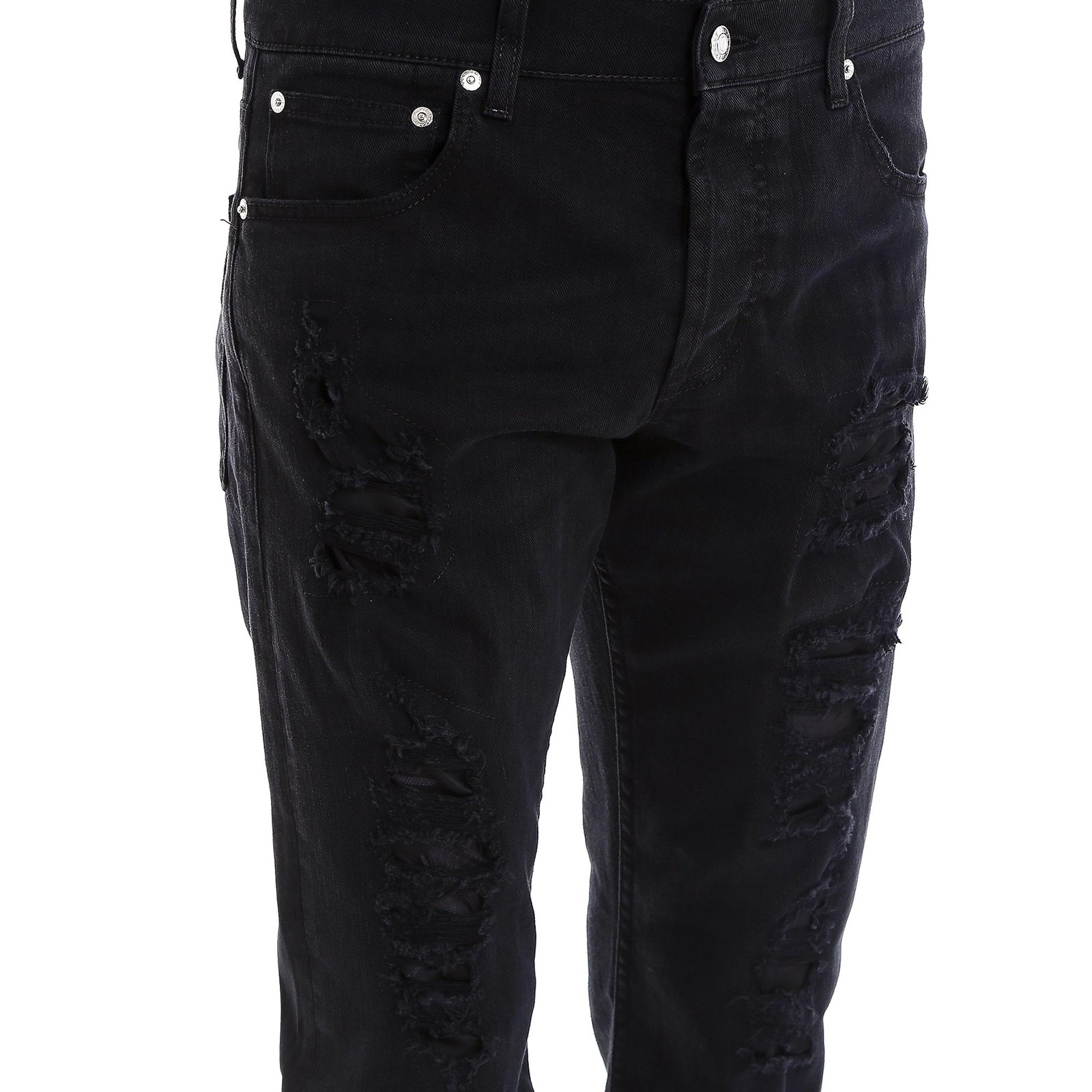 Alexander McQueen Distressed Jeans
