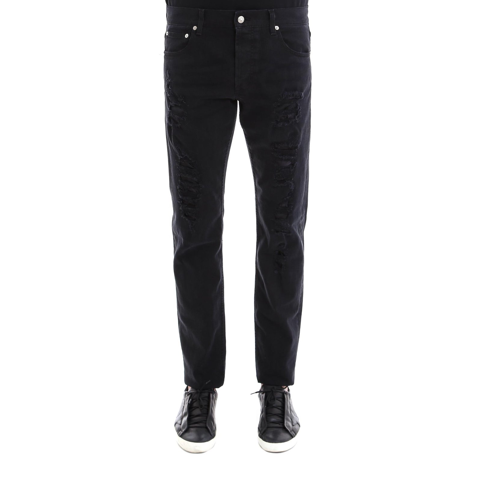 Alexander McQueen Distressed Jeans