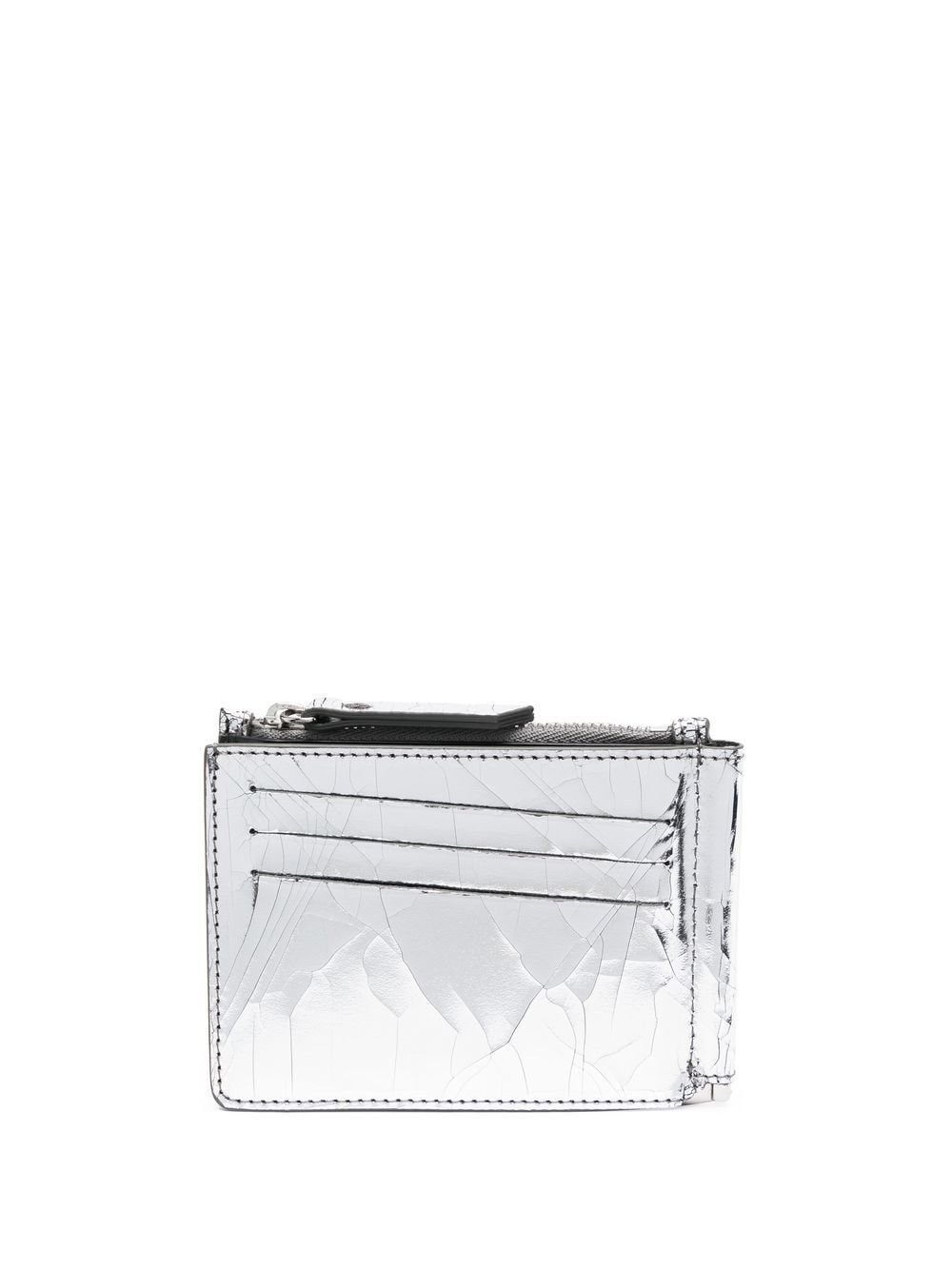 Maison Margiela Cracked-Effect Bi-Fold Wallet