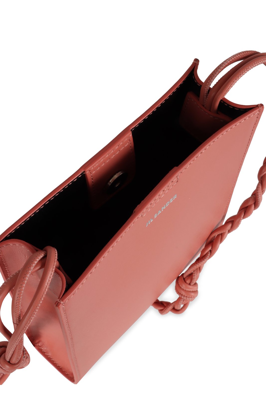 Jil Sander Tangle Small Logo Embossed Crossbody Bag