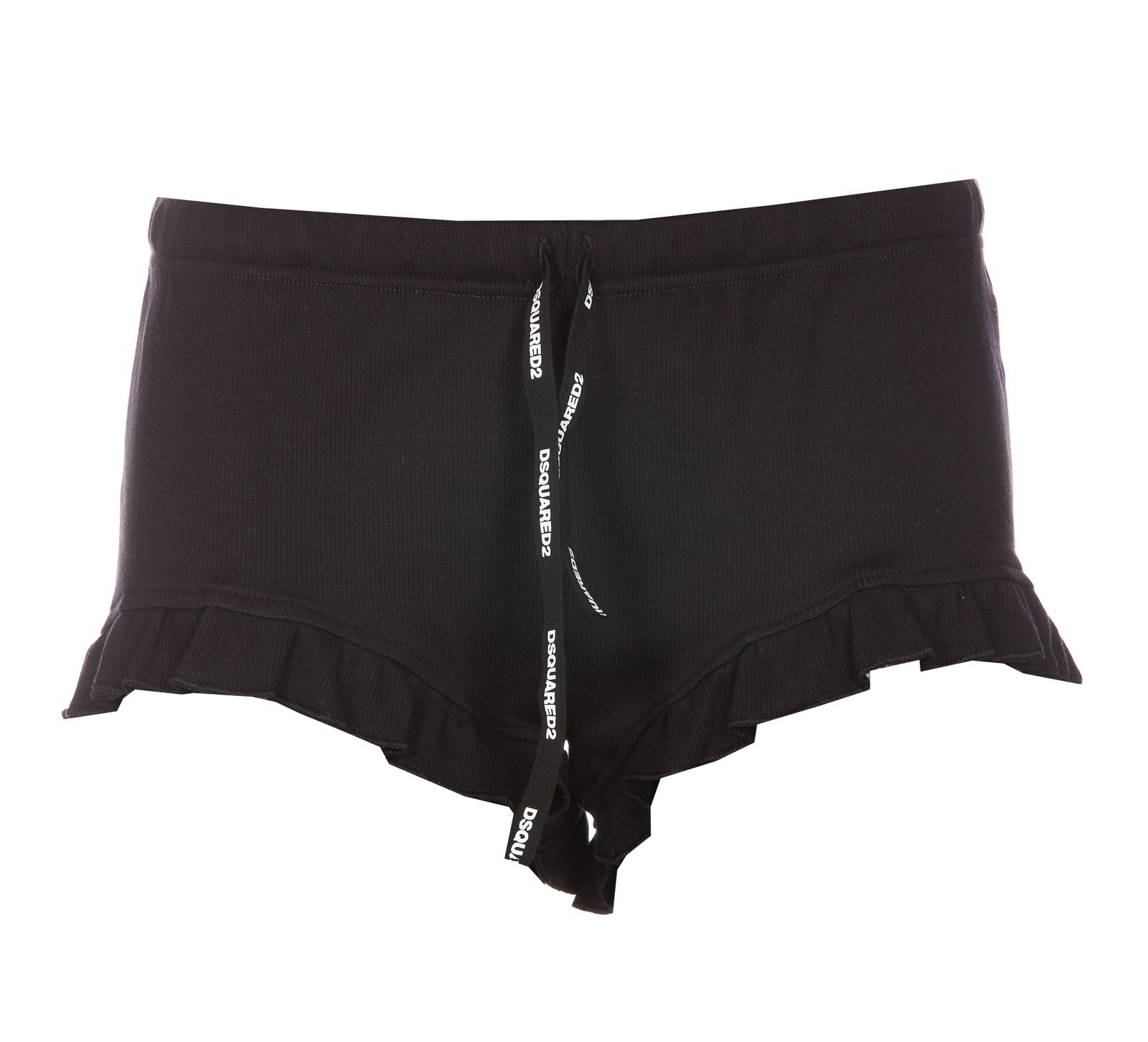 Dsquared2 Bow Detailed Ribbed Knit Shorts