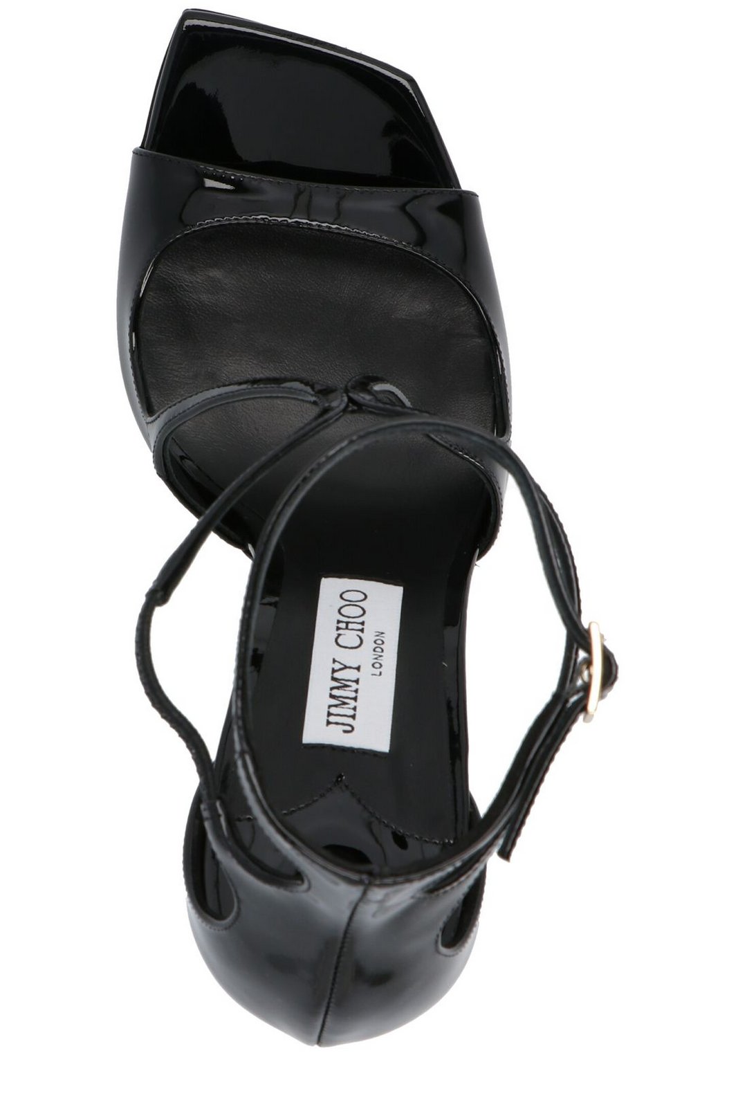 Jimmy Choo Azia 110 High-Shine Sandals