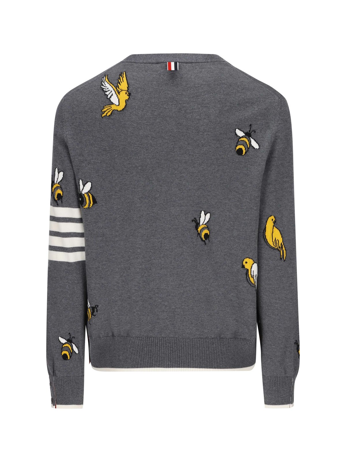 Thom Browne 4-Bar Striped Buttoned Cardigan