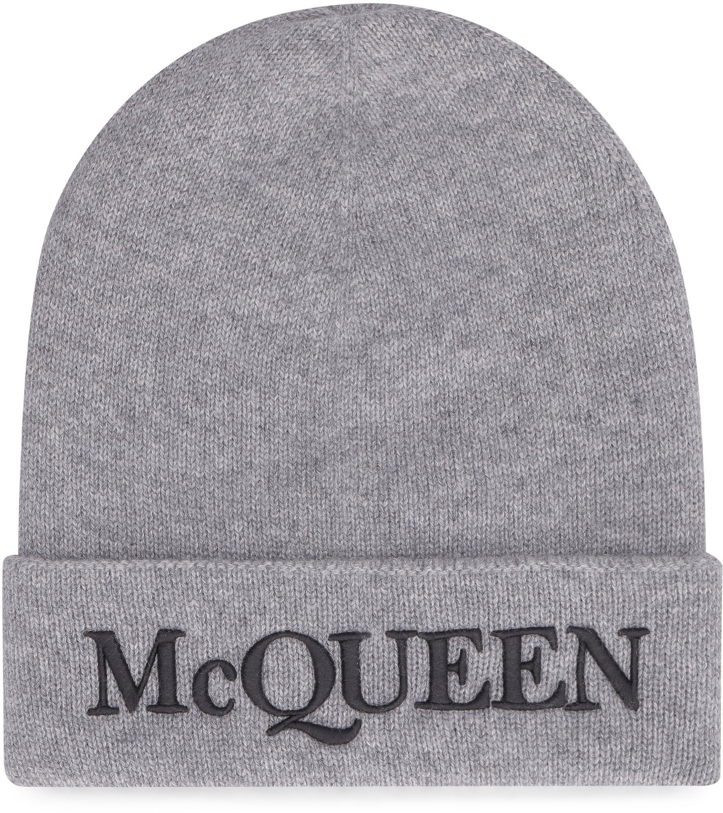 Alexander McQueen Logo Embroidered Knitted Beanie