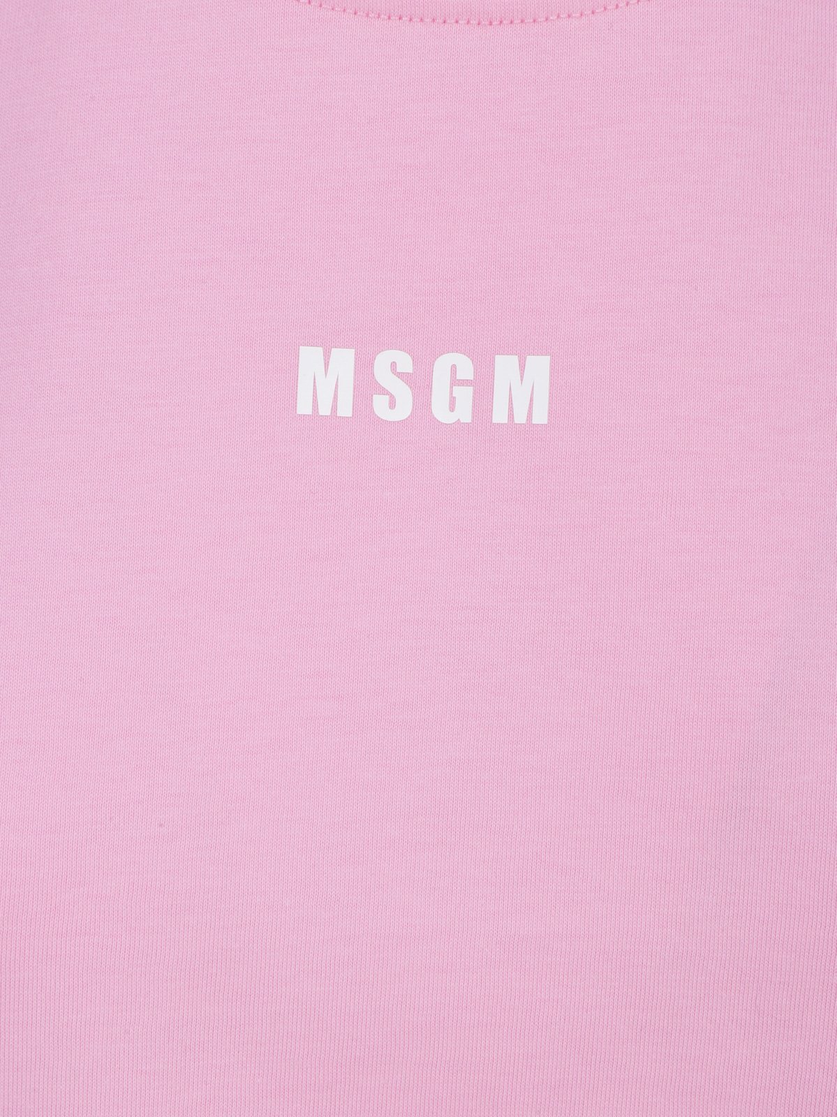 MSGM Logo Printed Crewneck T-Shirt