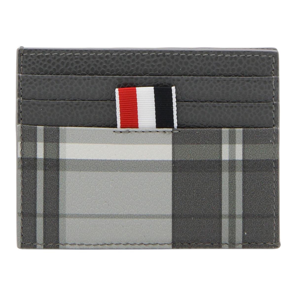 Thom Browne ロゴタグ チェック柄 カードホルダー