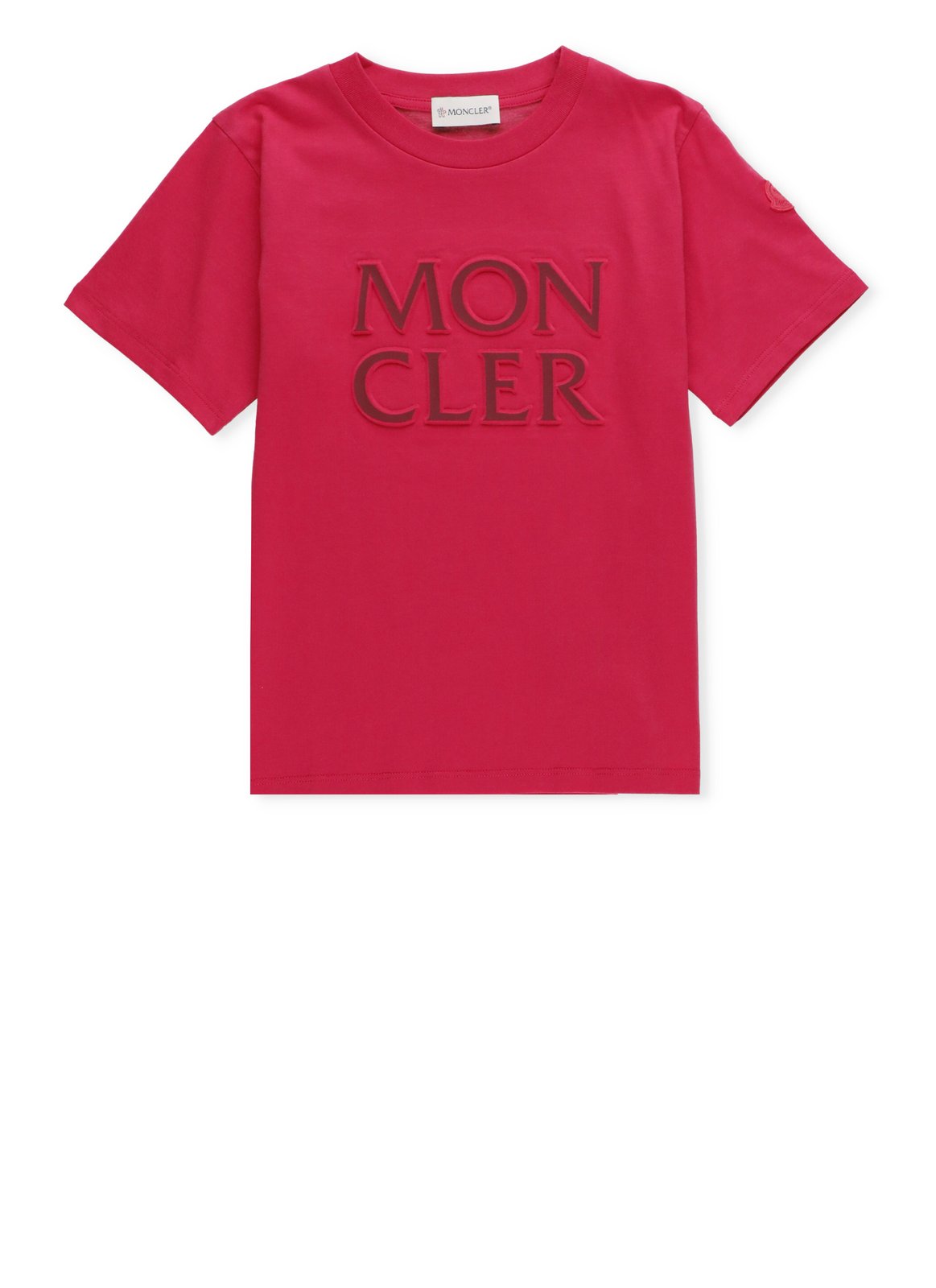 Moncler Enfant Logo Patch Crewneck T-Shirt