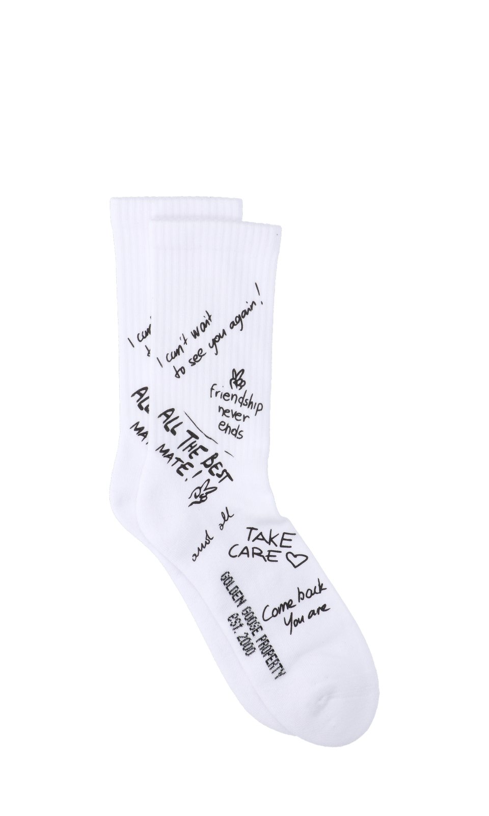 Golden Goose Deluxe Brand Slogan Printed Stretched Socks