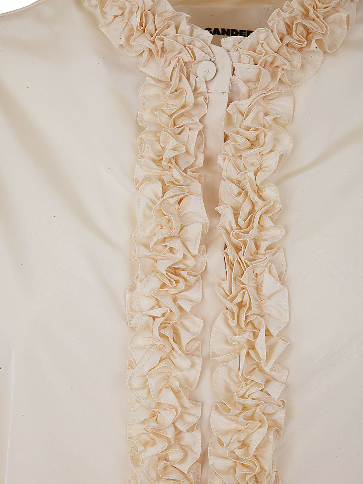 Jil Sander Ruffle Detailed Button-Up Shirt