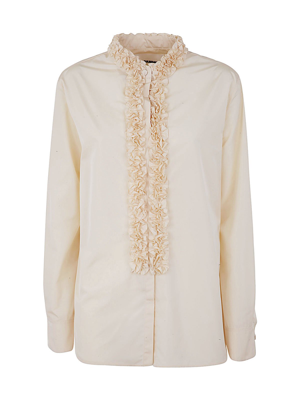 Jil Sander Ruffle Detailed Button-Up Shirt