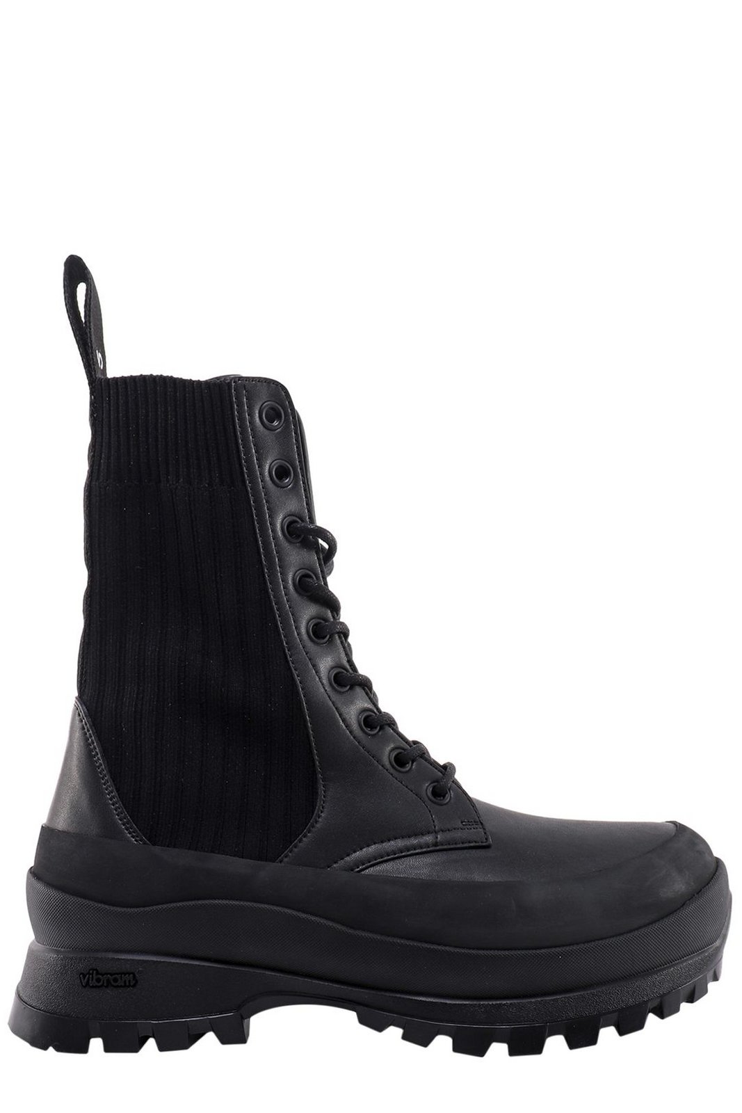 Stella McCartney Chelsea Knit Lace-Up Trace Boots