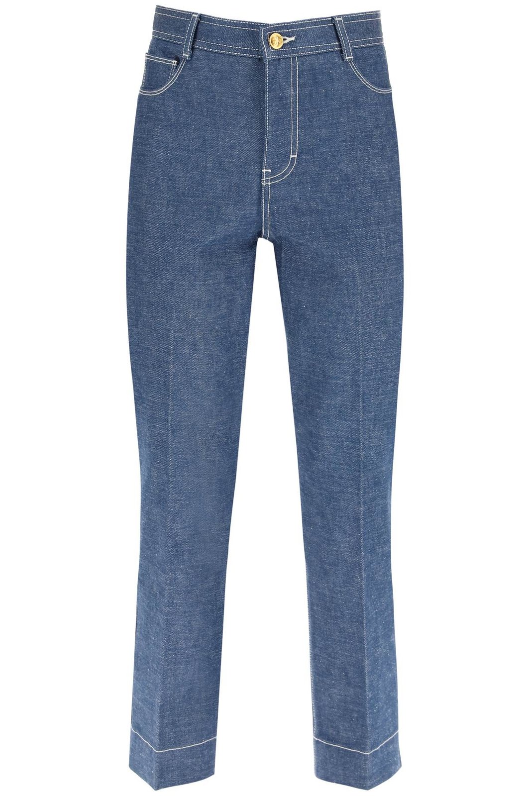 Tory Burch High Rise Cropped Jeans