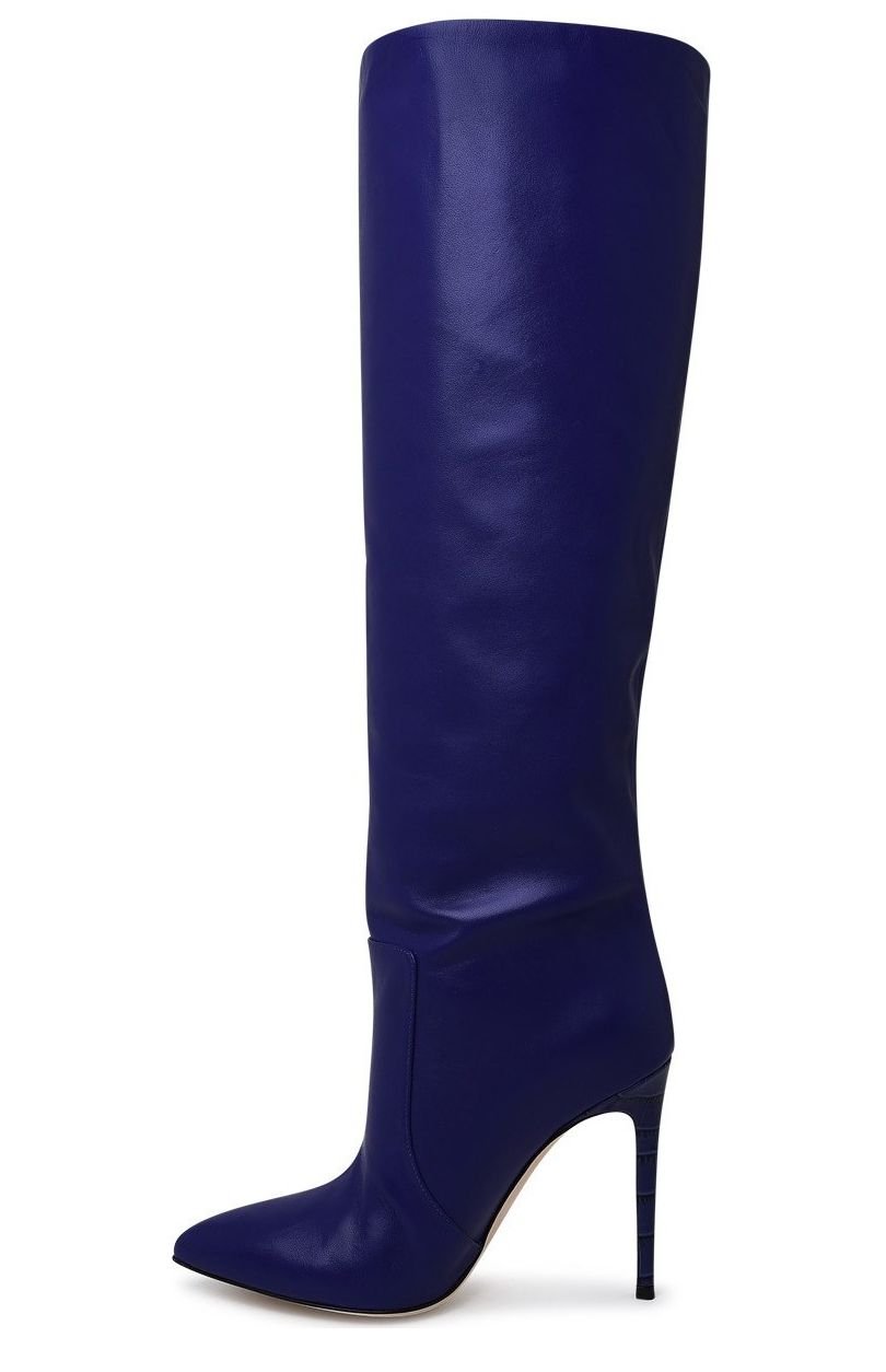 Paris Texas Knee-Length Pointed Toe Boots