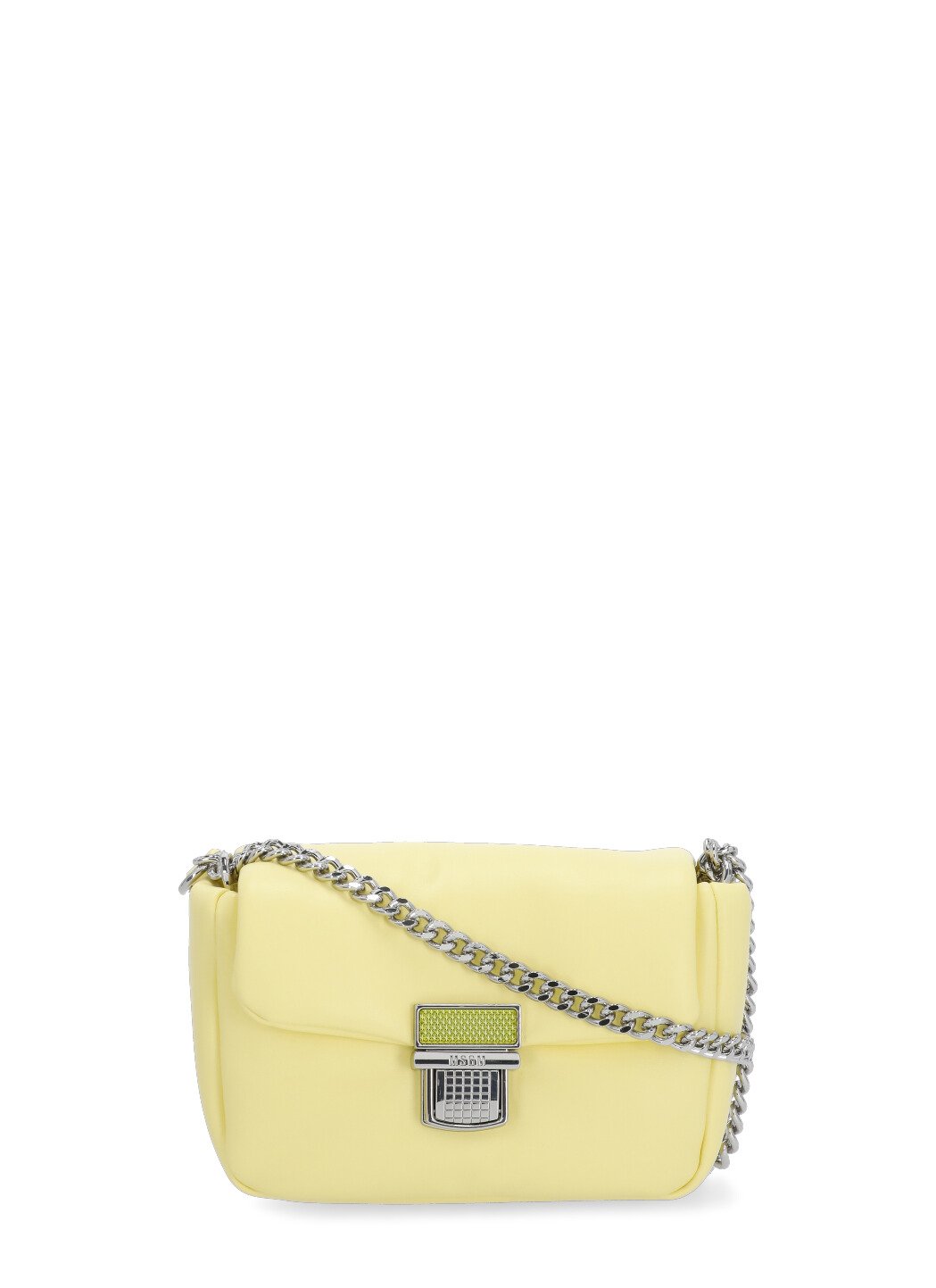 MSGM Puffer Clic Chain-Linked Padded Crossbody Bag