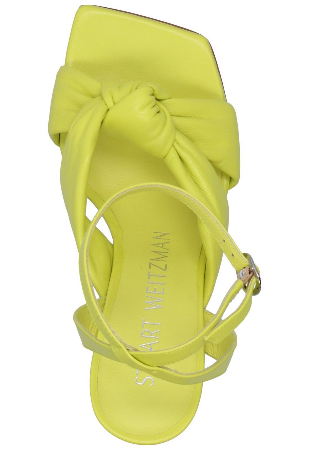 Stuart Weitzman Square Toe Ankle-Strap Sandals