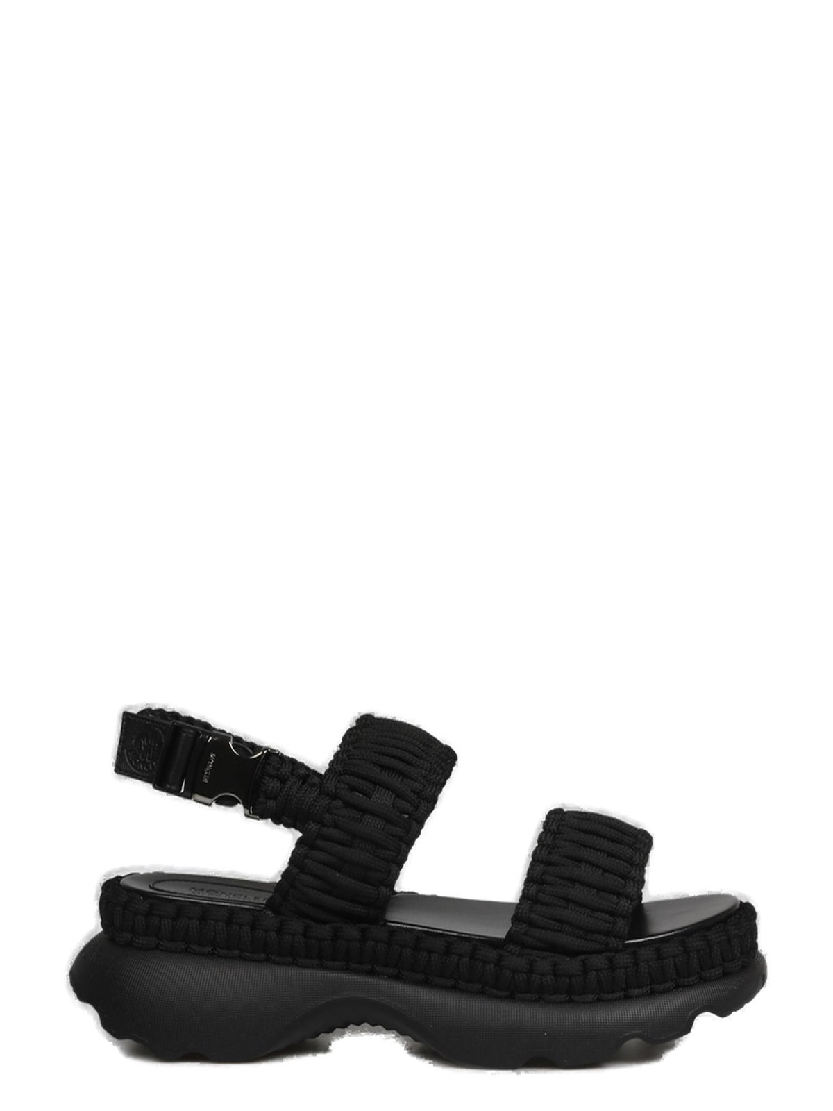 Moncler Woven Strapped Buckled Sandals