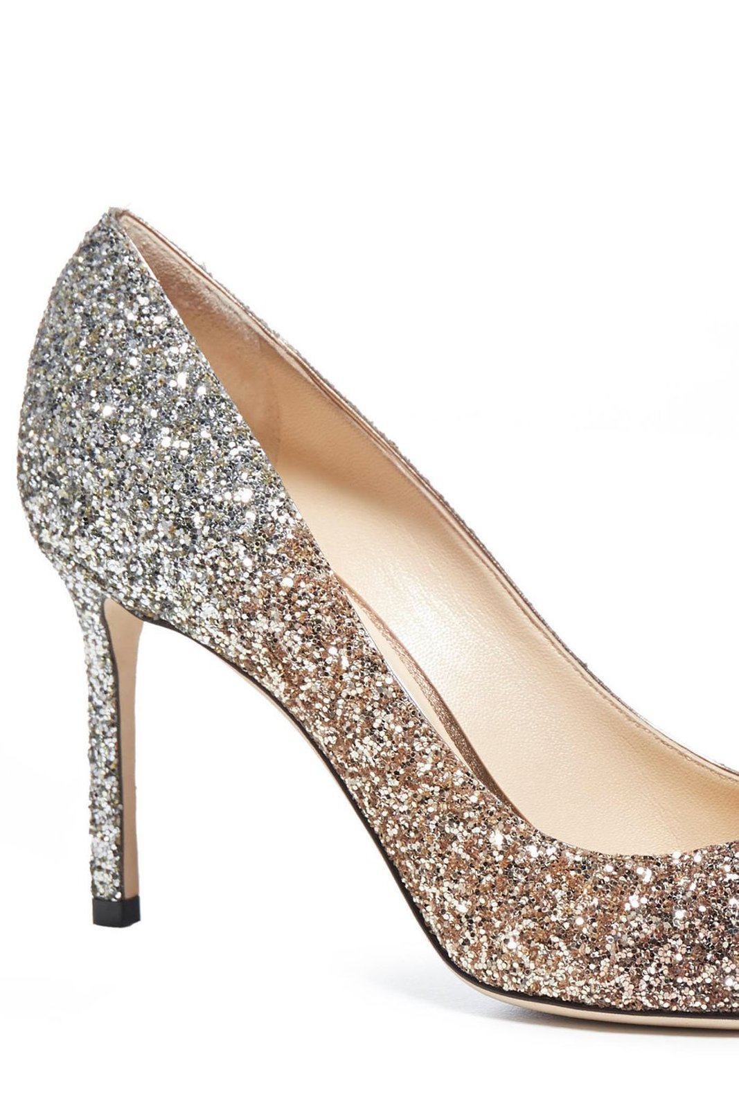 Jimmy Choo Romy 85 Glitter Pumps