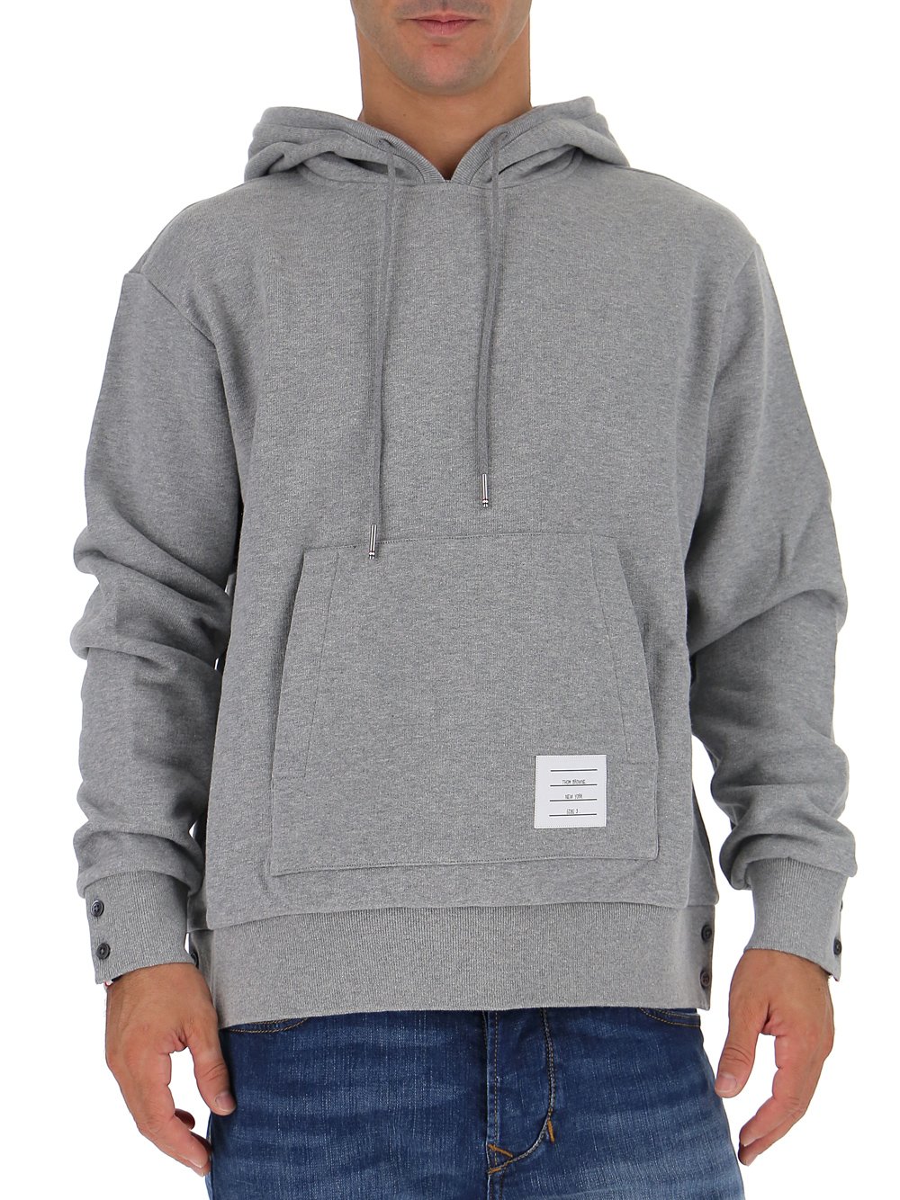 Thom Browne ストライプ ドローストリング パーカー