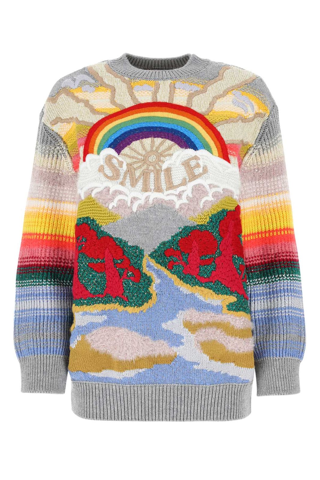 Stella McCartney Smile Embroidered Crewneck Jumper