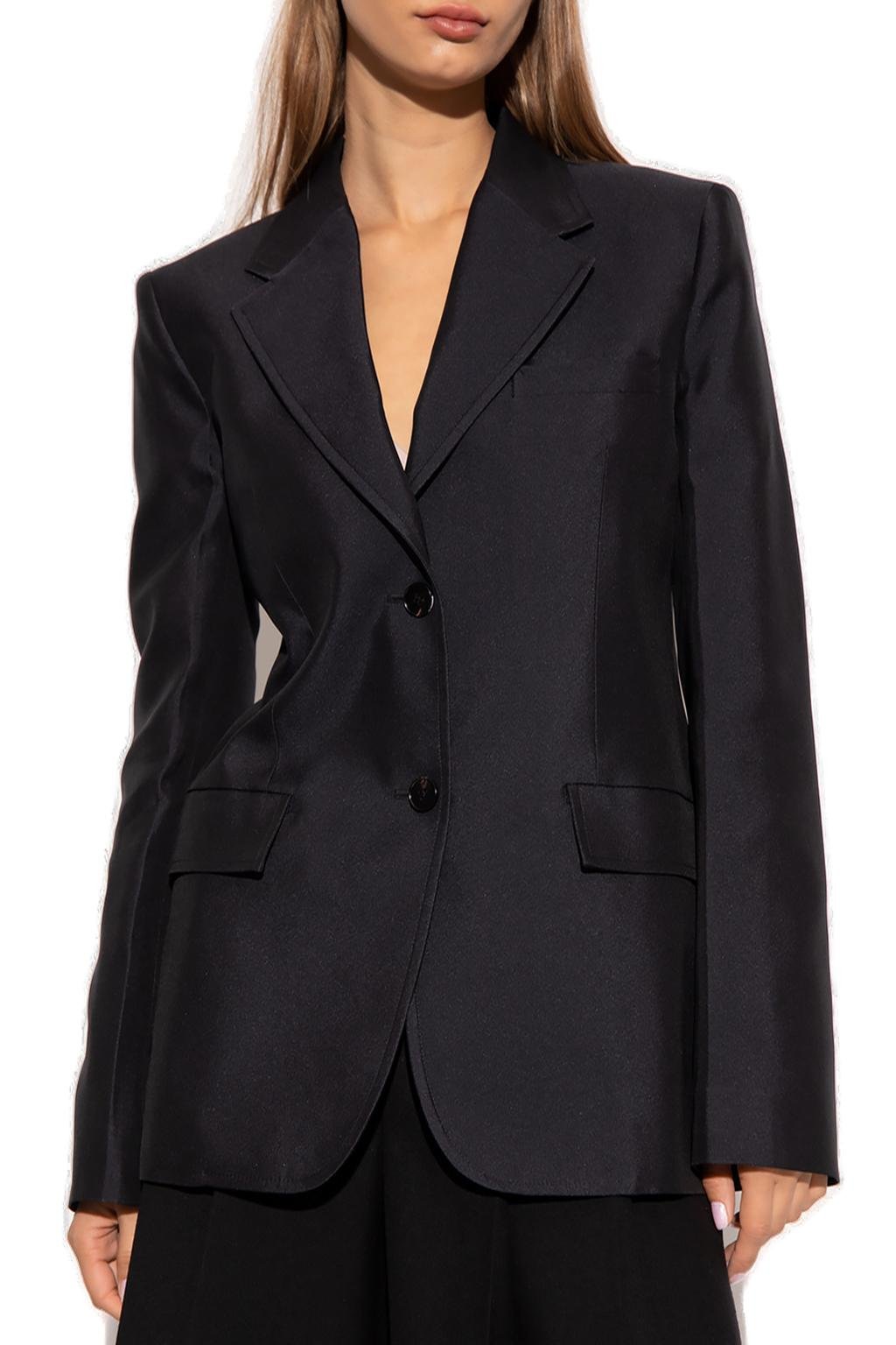 Jil Sander Long-Sleeved Single-Breasted Blazer 3 Jil Sander Long-Sleeved Single-Breasted Blazer