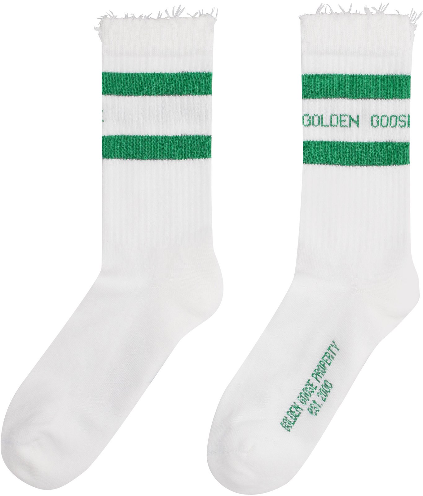 Golden Goose Deluxe Brand Striped Knitted Ankle Socks