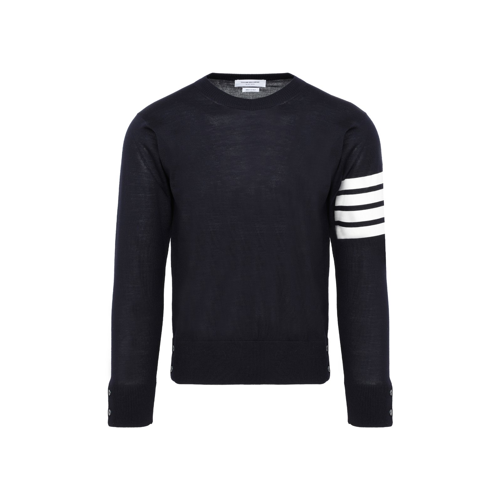 Thom Browne 4-Bar Crewneck Pullover