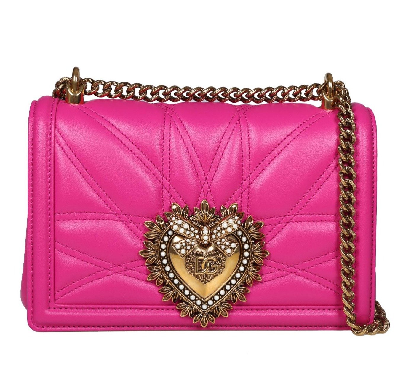Dolce & Gabbana Devotion Logo Plaque Shoulder Bag