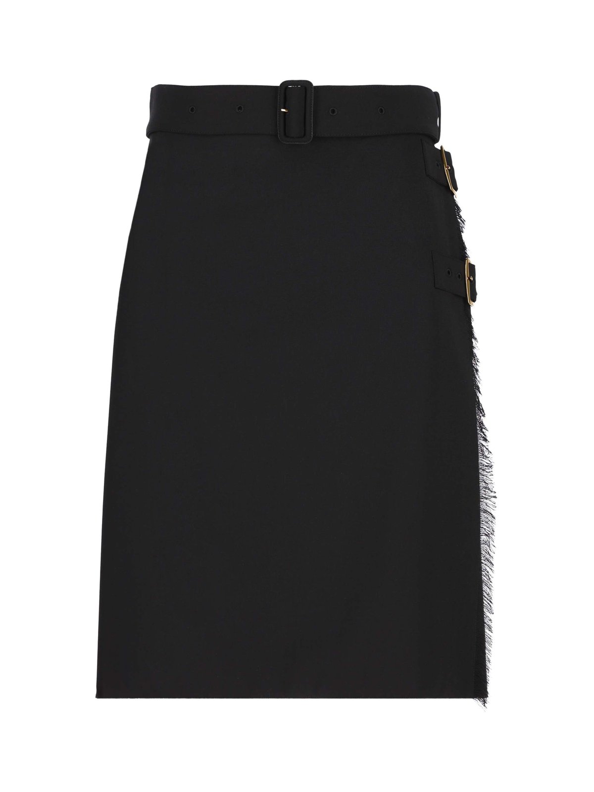 Burberry Belted-Waist Midi Skirt