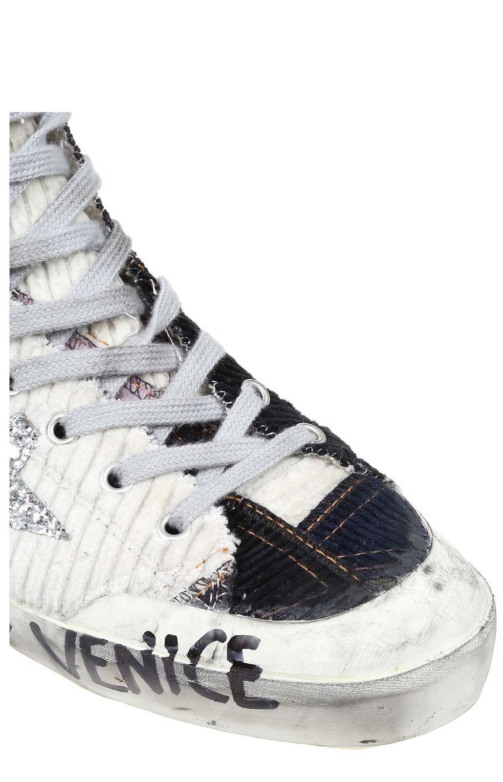 Golden Goose Deluxe Brand Patchwork High-Top Sneakers